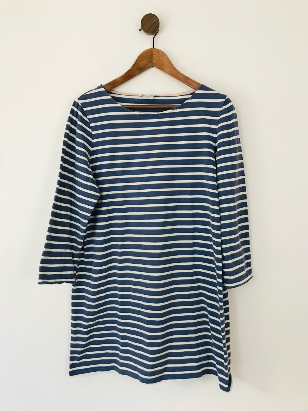 Boden Women's Striped Mini Shift Dress | UK16 | Blue