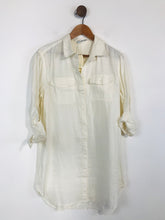 Load image into Gallery viewer, Boden Women&#39;s Linen Oversized Button-Up Shirt | UK12 | White
