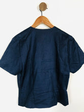 Load image into Gallery viewer, Monsoon Women&#39;s Linen Wrap Blouse | UK12 | Blue
