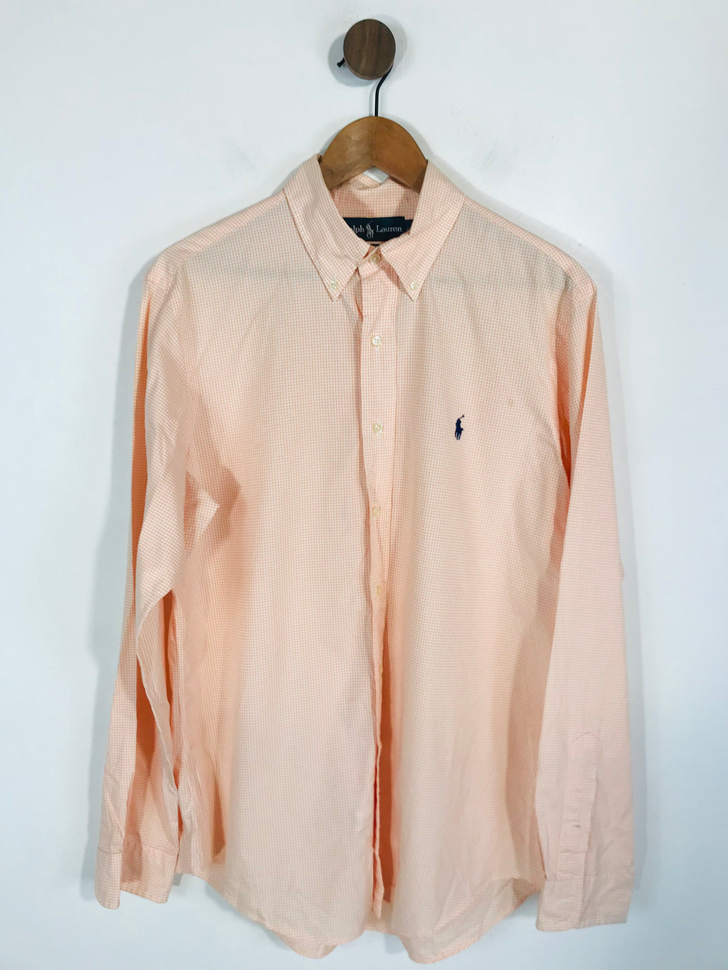 Ralph Lauren Men's Button-Up Shirt | 16 | Orange