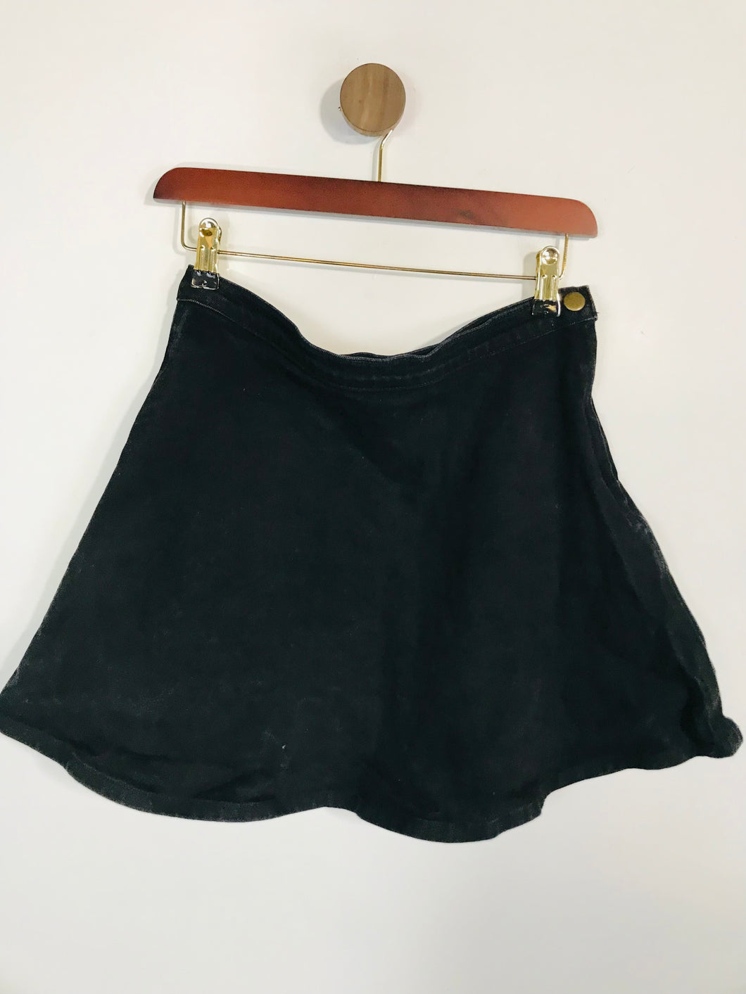 American Apparel Women's Denim A-Line Skirt | S UK8 | Black