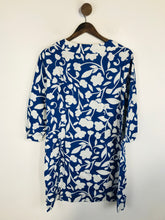 Load image into Gallery viewer, Boden Women&#39;s Linen Floral A-Line Dress NWT | UK14 | Blue
