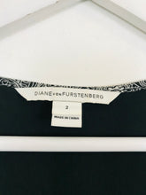 Load image into Gallery viewer, Diane von Furstenberg Women’s Pleated Silk Blend Wrap Dress | US2 UK6 | Multicoloured
