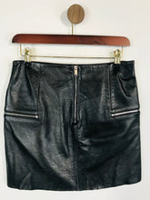 Load image into Gallery viewer, Zara Women&#39;s Leather Mini Skirt | XS UK6-8 | Black
