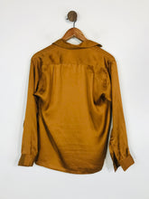 Load image into Gallery viewer, Zara Women&#39;s Silk Long Sleeve Blouse | XS UK6-8 | Beige

