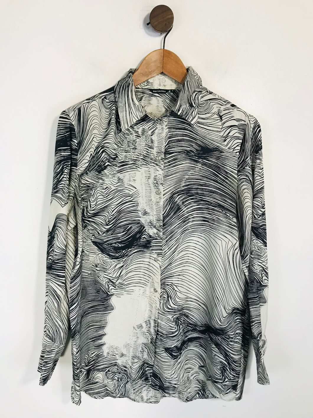Marimekko Women's Silk Striped Blouse | EU36 UK8 | Multicoloured