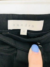 Load image into Gallery viewer, Sandro Women&#39;s Smart Bow Tapered Trousers | 38 UK10 | Black
