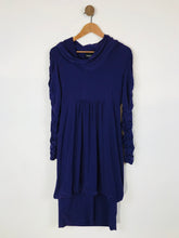 Load image into Gallery viewer, Frank Lyman Women&#39;s Ruched Long Sleeve Roll Neck Sheath Dress | UK10 | Purple
