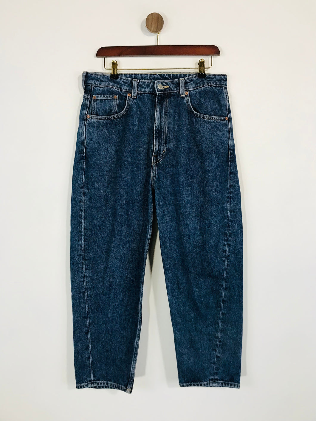 Weekday Women's Crop Straight Jeans | 31/26 UK12-14 | Blue