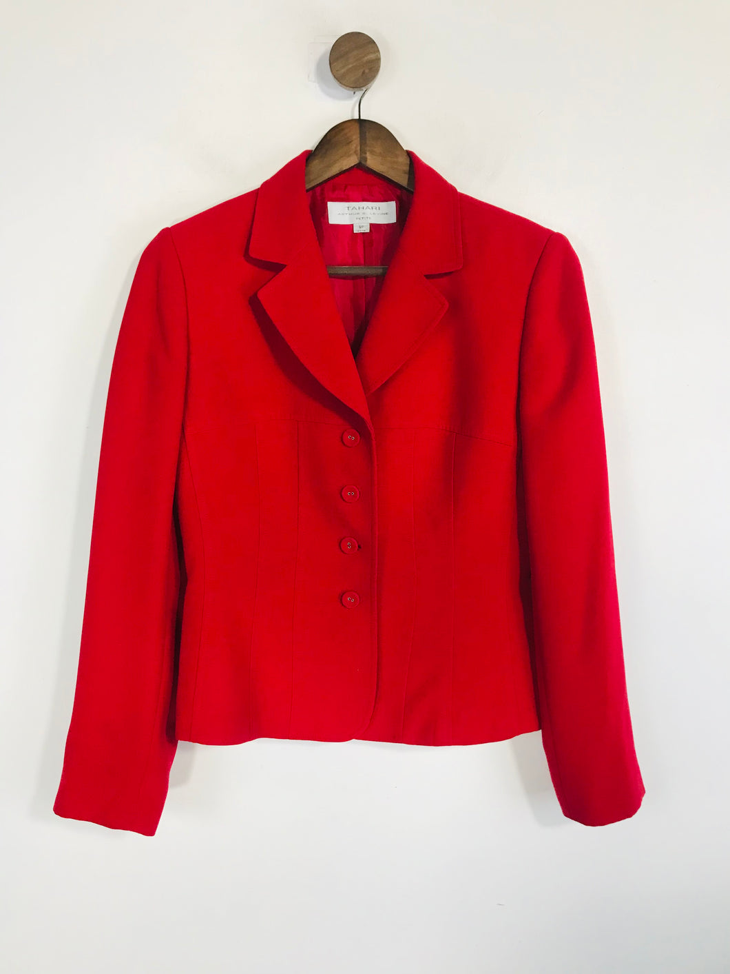 Tahari Women's Smart Vintage Blazer Jacket | UK8 | Red