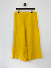 Load image into Gallery viewer, John Lewis Women&#39;s Linen Culottes Trousers | UK14 | Yellow
