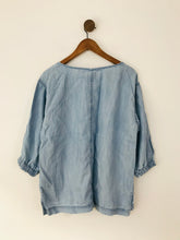 Load image into Gallery viewer, And Or John Lewis Women&#39;s Oversized Denim Style Blouse  | UK14 | Blue
