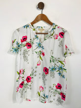 Load image into Gallery viewer, Phase Eight Women&#39;s Floral Blouse | UK10 | White
