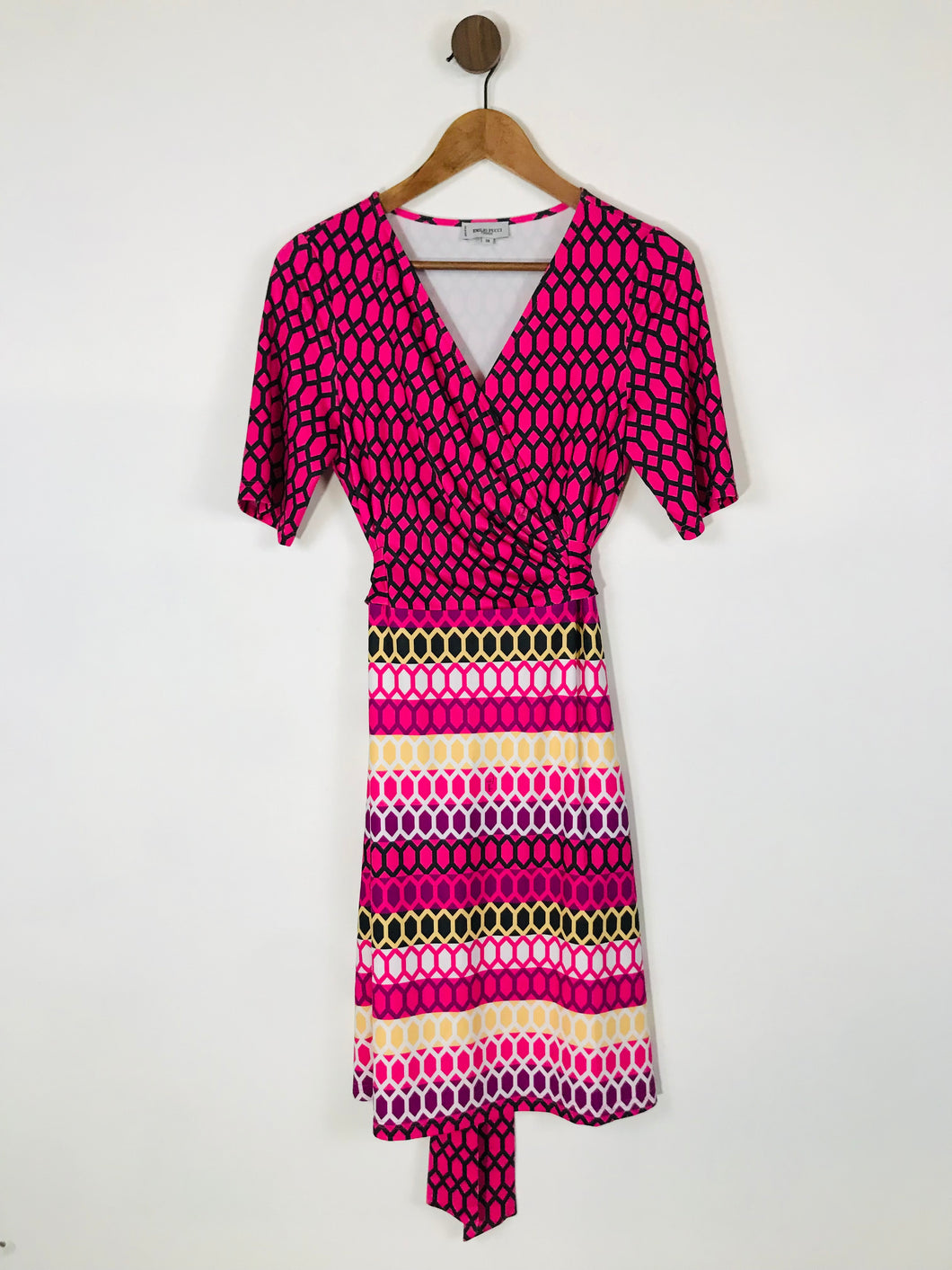 Emilio Pucci Women's Wrap Printed A-Line Dress | UK10 | Multicolour