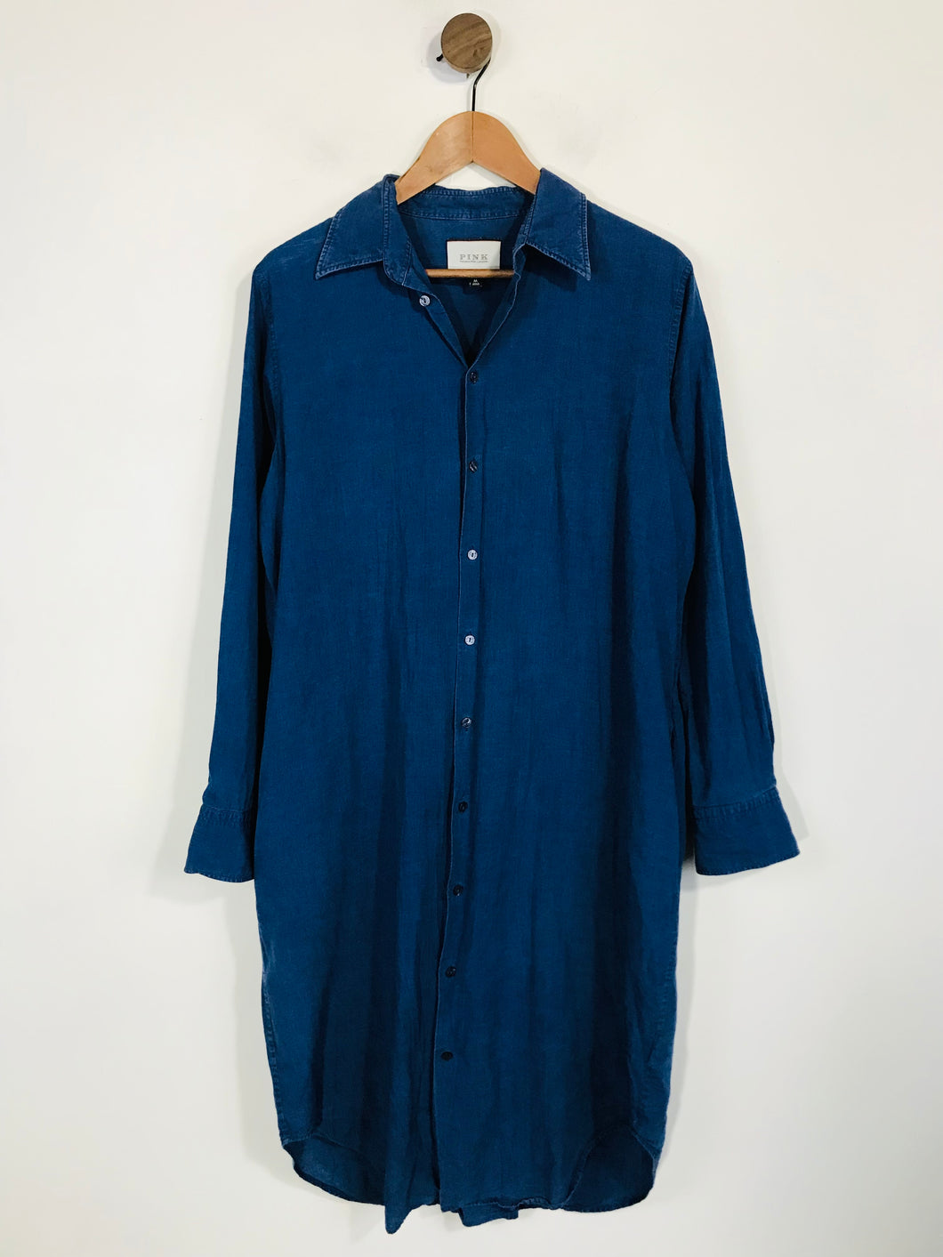 Thomas Pink Women's Cotton Shirt Dress | M UK10-12 | Blue