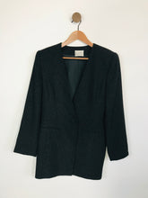 Load image into Gallery viewer, Dusk Women&#39;s Striped Smart Blazer Jacket | UK12 | Black
