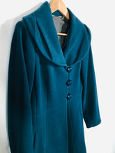 Load image into Gallery viewer, Laura Ashley Women&#39;s Wool Overcoat Coat | UK12 | Blue
