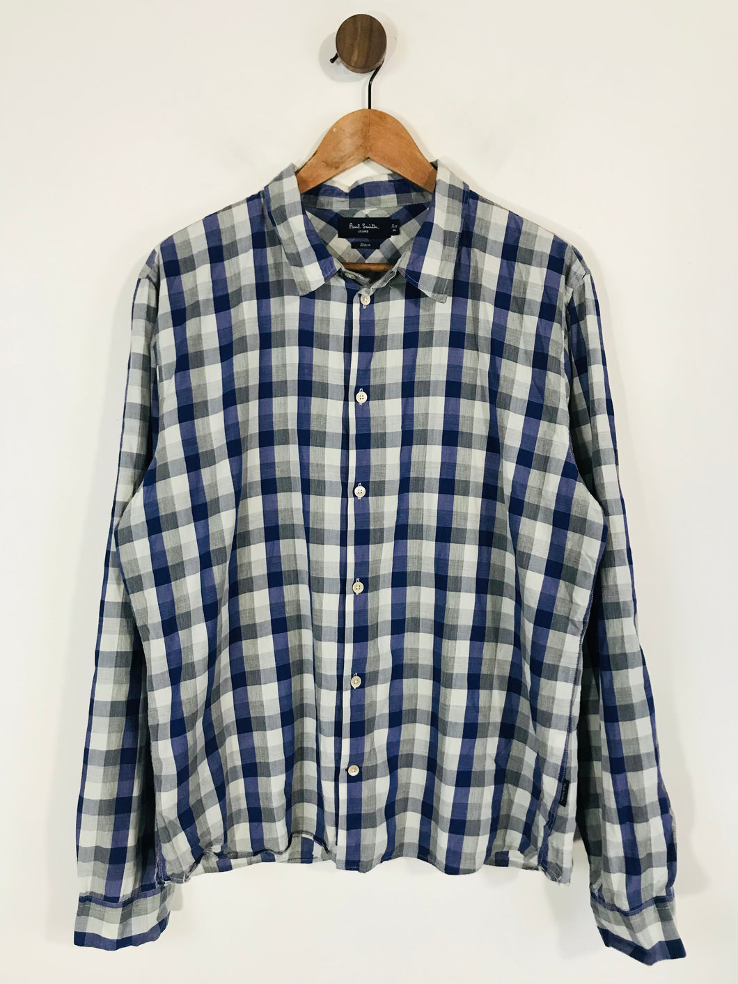 Paul Smith Men's Cotton Check Gingham Button-Up Shirt | XXL UK18-20 | Multicoloured