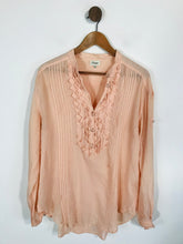 Load image into Gallery viewer, Temperley Women&#39;s Pleated Blouse | UK12 | Pink
