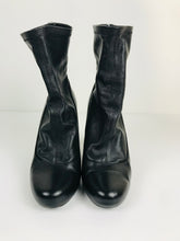 Load image into Gallery viewer, Zara Women&#39;s Ankle Boot Heels | EU39 UK6 | Black
