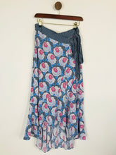 Load image into Gallery viewer, Alice Temperley Somerset Women&#39;s Floral Wrap Midi Skirt | UK12 | Blue
