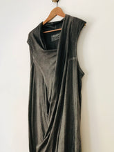 Load image into Gallery viewer, AllSaints Women&#39;s Draped Midi Dress | UK14 | Grey
