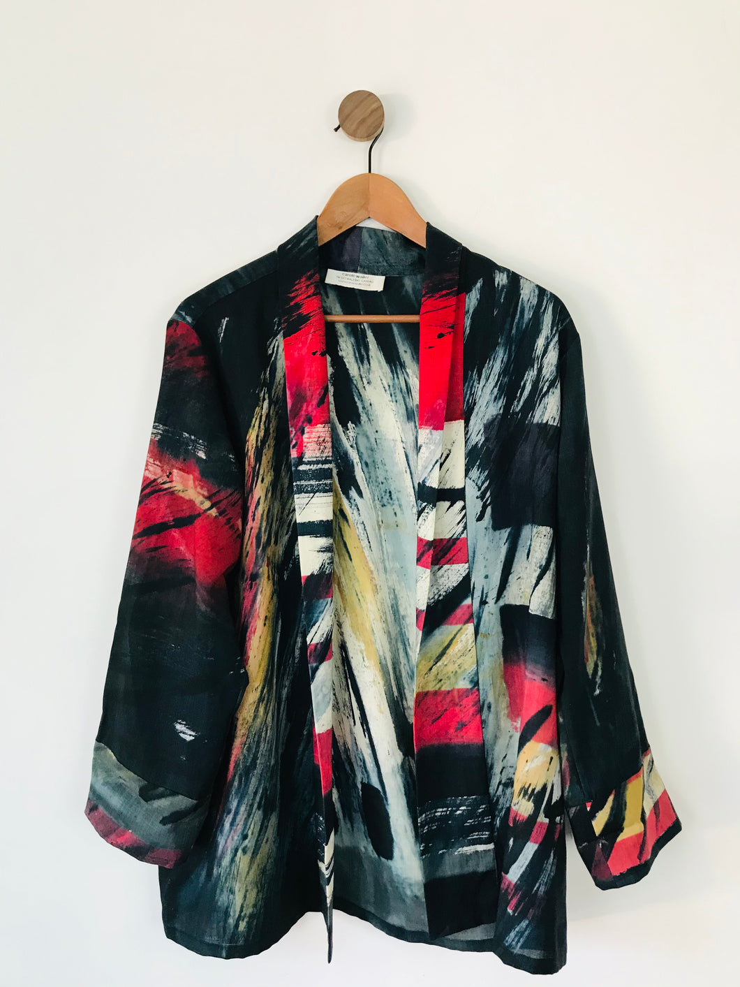 Carole Waller Women’s Painted Open Kimono Shirt | One Size | Multi
