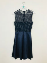Load image into Gallery viewer, Reiss Women’s Knee Length Aline Embellished Dress | UK 10 | Navy
