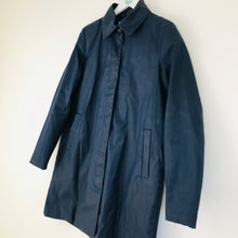 Load image into Gallery viewer, Custommade Womens Waxed Overcoat | 40 L | Blue
