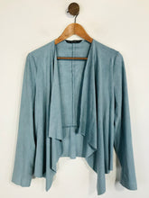 Load image into Gallery viewer, Zara Women&#39;s Suede Cardigan | M UK10-12 | Blue

