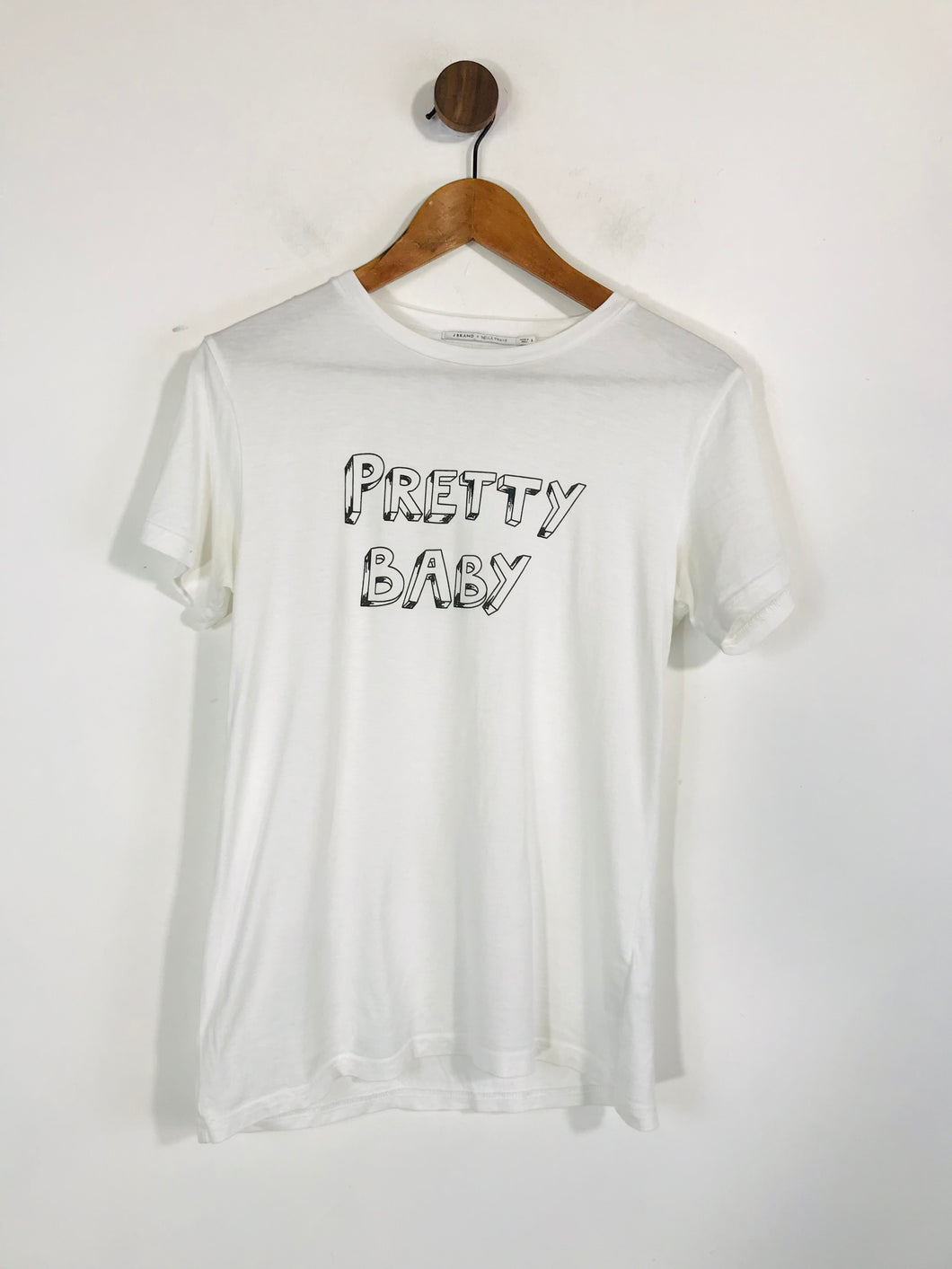 J Brand x Bella Freud Women's Cotton T-Shirt | S UK8 | White