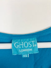 Load image into Gallery viewer, Ghost London Womens Midi Vintage A-Line Dress | XS UK6 | Blue
