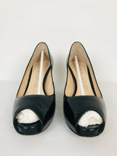 Load image into Gallery viewer, Unisa Womens Peep Toe Patent Heels | UK 6 | Black
