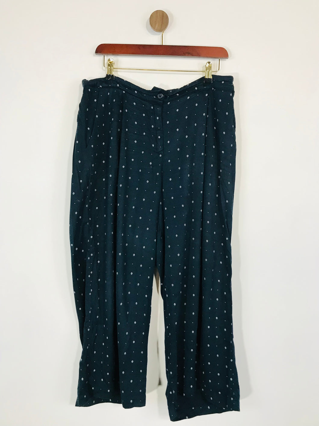 Thought Women's Wide Leg Casual Trousers | UK14 | Blue