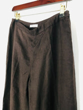 Load image into Gallery viewer, Precis Petite Women&#39;s Linen Casual Trousers | UK12 | Brown
