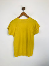 Load image into Gallery viewer, Winser London Women&#39;s Cashmere Knit T-Shirt | M UK10-12 | Yellow
