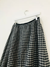 Load image into Gallery viewer, Toast Checkered Midi Skirt | UK10 | Black
