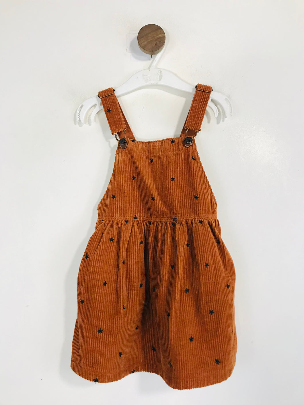 Zara Kid's Corduroy Pinafore Dress | 18-24 Months | Brown