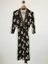 Load image into Gallery viewer, Boden Women&#39;s Floral Wrap Dress | UK12 | Brown
