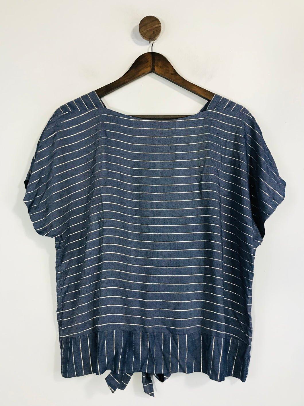 Oliver Bonas Women's Striped Blouse | UK12 | Blue