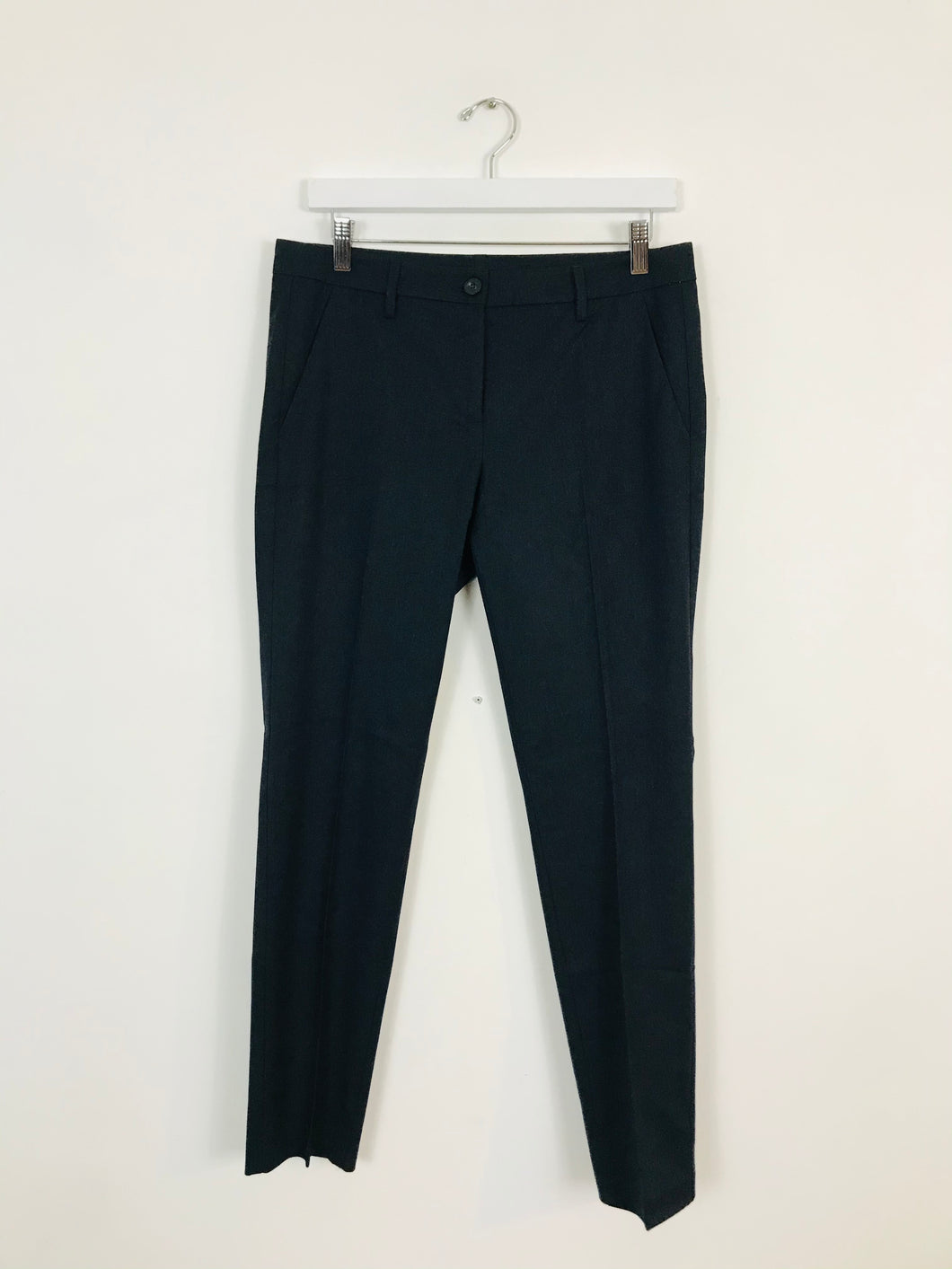 Benetton Women’s Suit Trousers | UK10 W31 L28 | Grey
