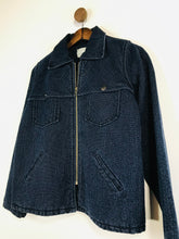 Load image into Gallery viewer, Current/Elliott Women&#39;s Cotton Bomber Jacket | M UK10-12 | Blue
