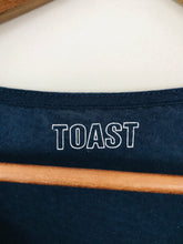 Load image into Gallery viewer, Toast Women&#39;s Draped Neck Shift Dress | UK14 | Blue
