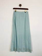 Load image into Gallery viewer, Boden Women&#39;s Linen Embroidered Maxi Skirt | UK12 | Blue
