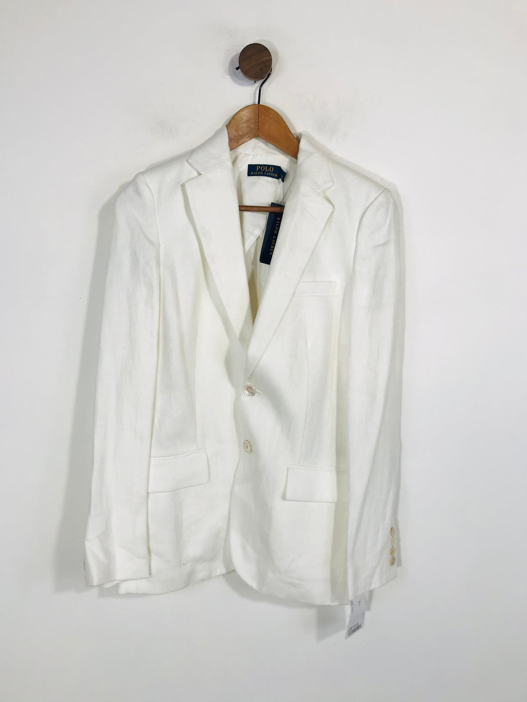 Polo Ralph Lauren Women's Linen Blazer Jacket | US6 UK10 | White