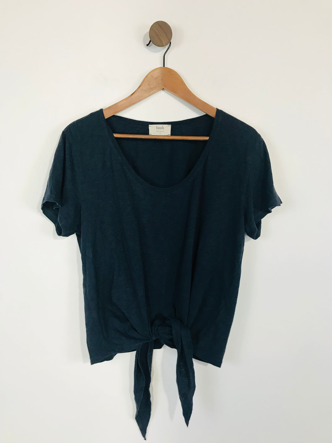 Hush Women's Cotton Tie up T-Shirt | M UK10-12 | Blue