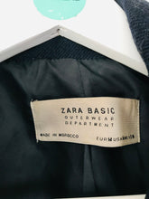 Load image into Gallery viewer, Zara Women’s Wool Blend Pea Coat | M UK12 | Blue
