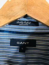Load image into Gallery viewer, Gant Men&#39;s Cotton Striped Button-Up Shirt | L | Blue
