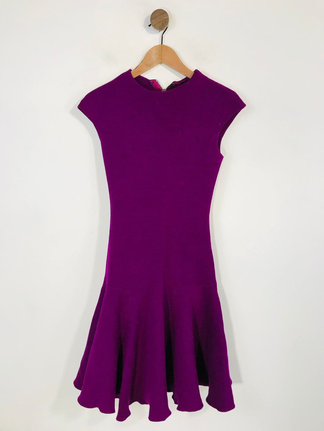 Lanvin Women's Ruffle A-Line Dress | EU36 UK8 | Purple