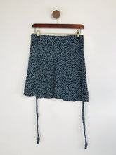 Load image into Gallery viewer, Brandy Melville Women&#39;s Floral Wrap Mini Skirt | OS | Blue
